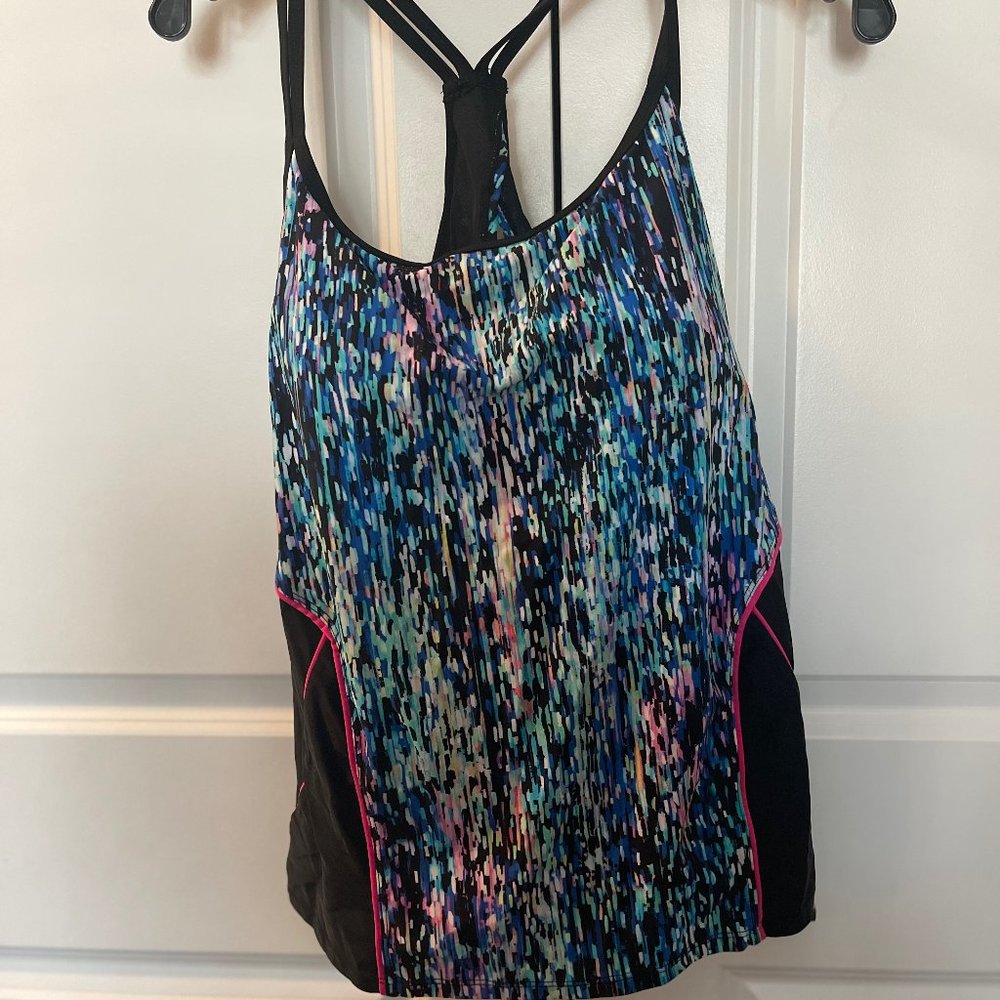 Multicolor two piece with swim shorts